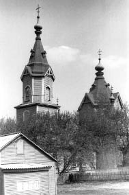 Знаменская церковь села Осиновые Гаи. Фото 1990 г.